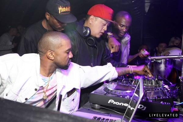 Our nights are know to get a bit crazy... heres one from 1OAK LA this past Tuesday with Kanye West in the DJ Booth #1OAKTuesdays