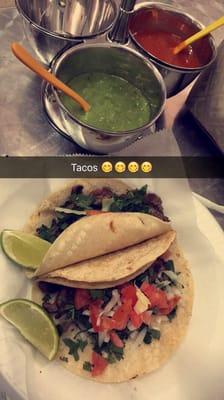 Steak tacos 5$