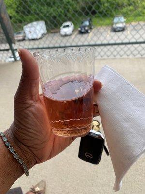 They serve Rosé at the mini bar.....along with beer, soda and water