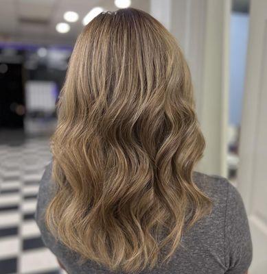 Balayage and haircut