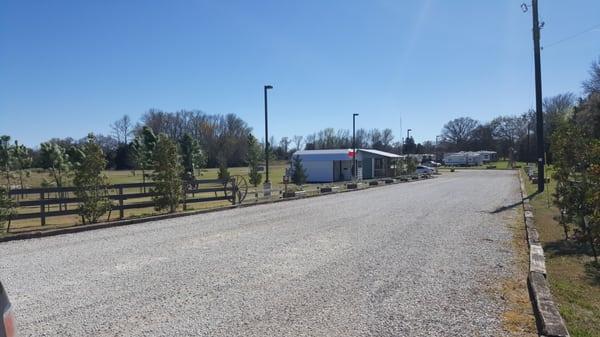 Entrance to the park. Office is right up front.