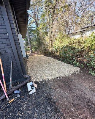 laying driveway