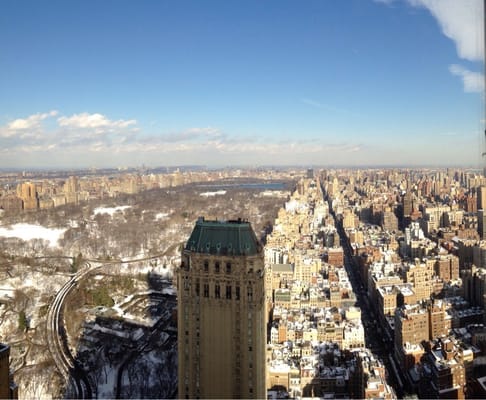 Great view of Central Park from the 45th floor