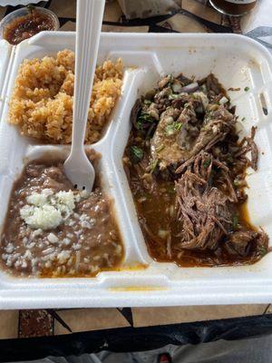 Birria plate, delicious!