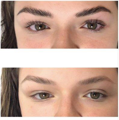 Lash Lift and Tint with Brow Lamination