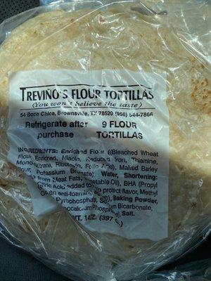 Flour tortillas to go!