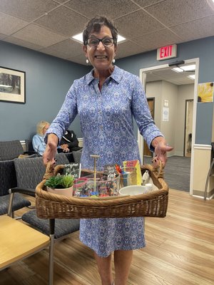 Paula greeted us warmly when we arrived and we loved her welcome gift basket.