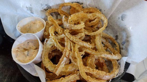 The onion rings