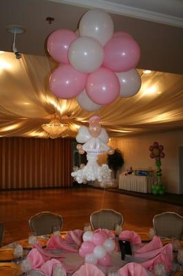 floating balloon angel for christening