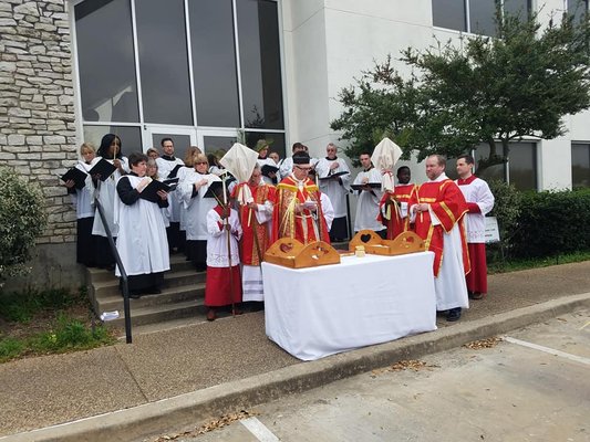 Palm Sunday blessing and procession