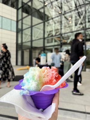 Rainbow shaved ice!