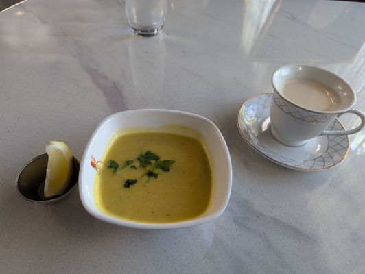 Lentil Soup with Tea