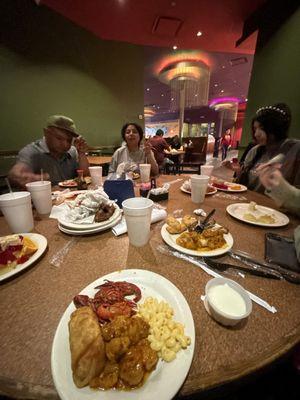 My family eating