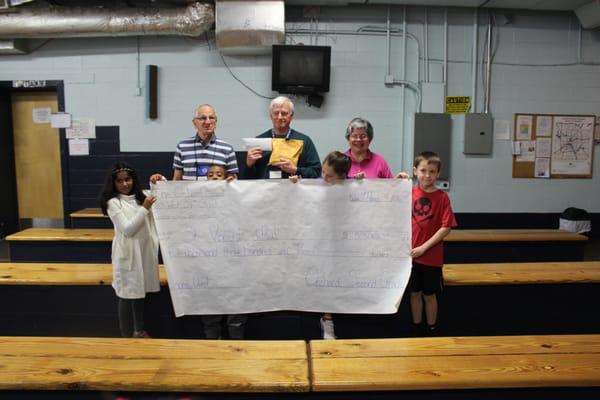 Service Learning is part of The Orchard School's mission. The 2015/16 second grade class raised $5,300 for a local food pantry!