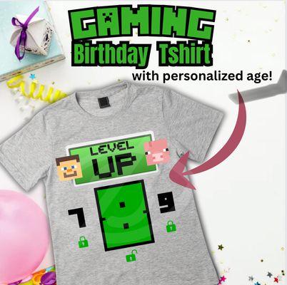 Level up Minecraft kid's tshirt