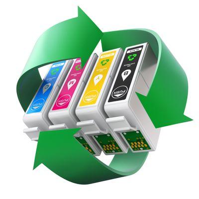 New or remanufactured toner ink cartridges.