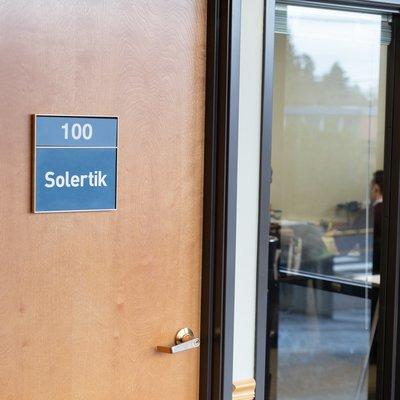 Solertik is on First Floor, Suite 100