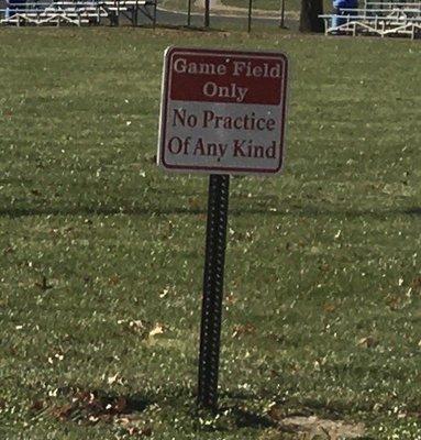 The community soccer field isn't for your use unless you pay for it.