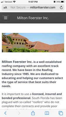 state roofing contractor