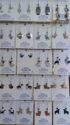 Cute earrings, great for dog lovers!