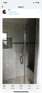 Tile shower