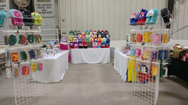 Booth set up at Tippecanoe County Fairgrounds 2016