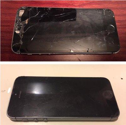 iPhone 5s Screen Restore. Done right before your eyes.