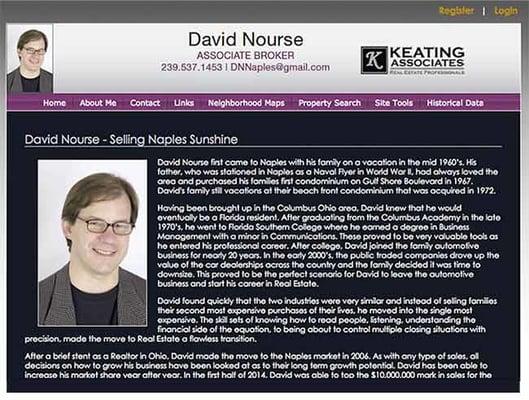 Learn more about the Naples, Florida REALTOR David Nourse. David Nourse has a very successful background in selling Naples Fl...