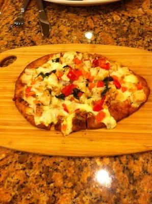 Grilled chicken flat bread