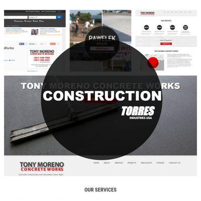 Marysville, CA website design services by Torres Industries USA Commercial construction website hosting