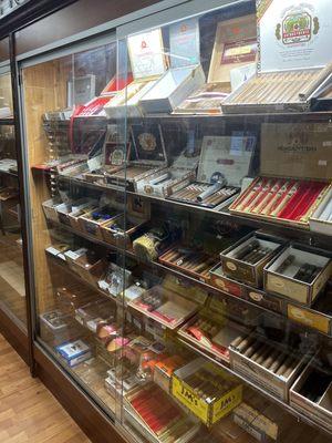 Good cigar collection and decent prices