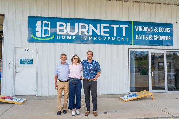 Founders Scott & Kim Burnett with CEO, Shawn Donahue