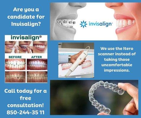 FREE CONSULT FOR INVISALIGN. Over 20 years experience with Invisalign. Over 34 years experience in dentistry.