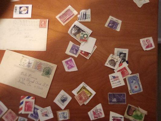 Have post cards and Canadian stamps.