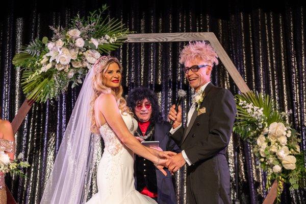 Murray and Dani Sawchuck, Vegas royalty say I do at the Plaza Hotel downtown