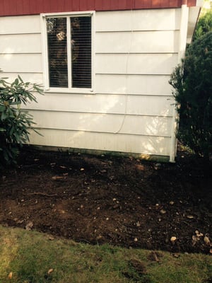 Side of house AFTER power washing.