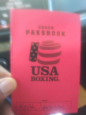 KAJE BASIC BOXING TRAINER , USA BOXING COACHES PASSBOOK