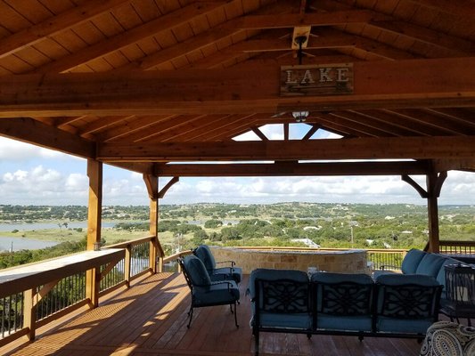 Custom deck in Canyon Lake, Texas