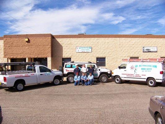 The CR Refrigeration family! Your local AC repair company is always on call for Albuquerque residents...