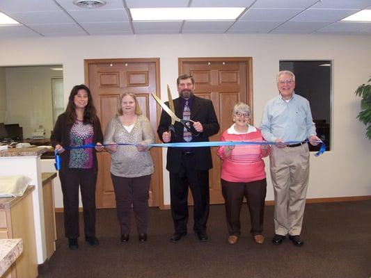 Thank You to the Regional Chamber of Commerce for being a part of the Ribbon Cutting for the New Offices.