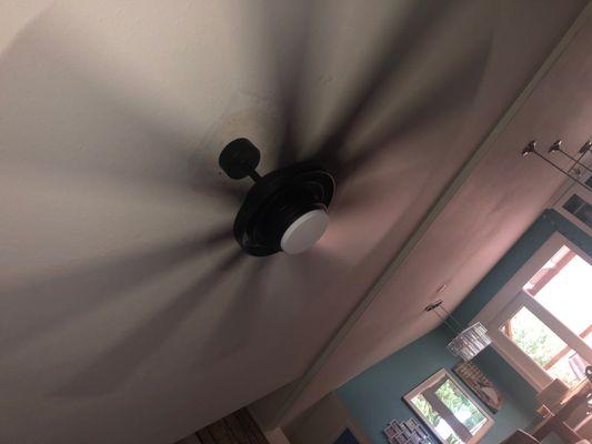 Bigger, blacker ceiling fan