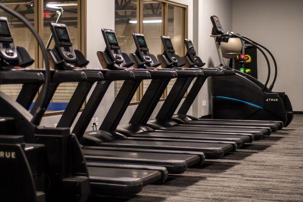 Full cardio area upstairs so you can work out and watch your child practice!