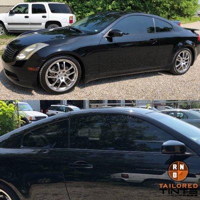 2005 Infiniti G35
20% Front Windows 
20% Rear Windows