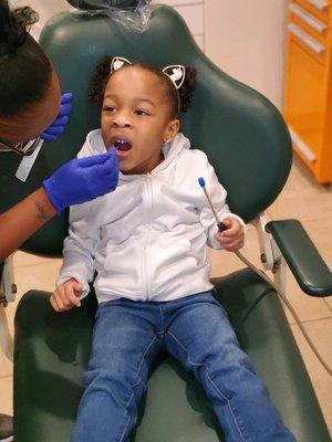 Kenzie first dentist appointment