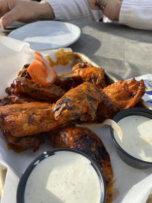 Grilled buffalo wings $18