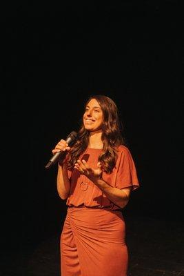 Julia Kraft on stage