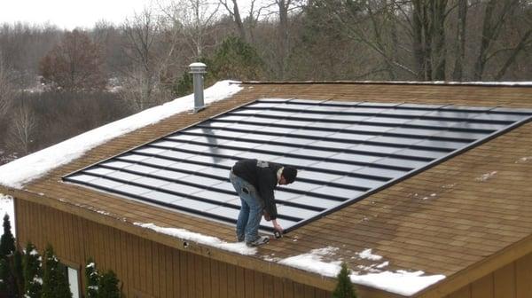 Solar PV shingles.