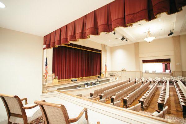 The Plaza Theater seats 500 guests.