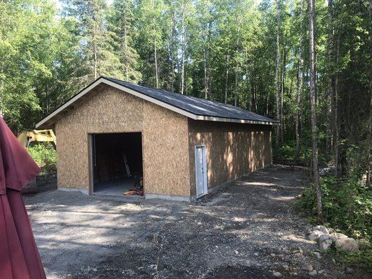 Completed roof; mere hours.