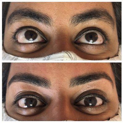 Eyebrow Wax - Before and After